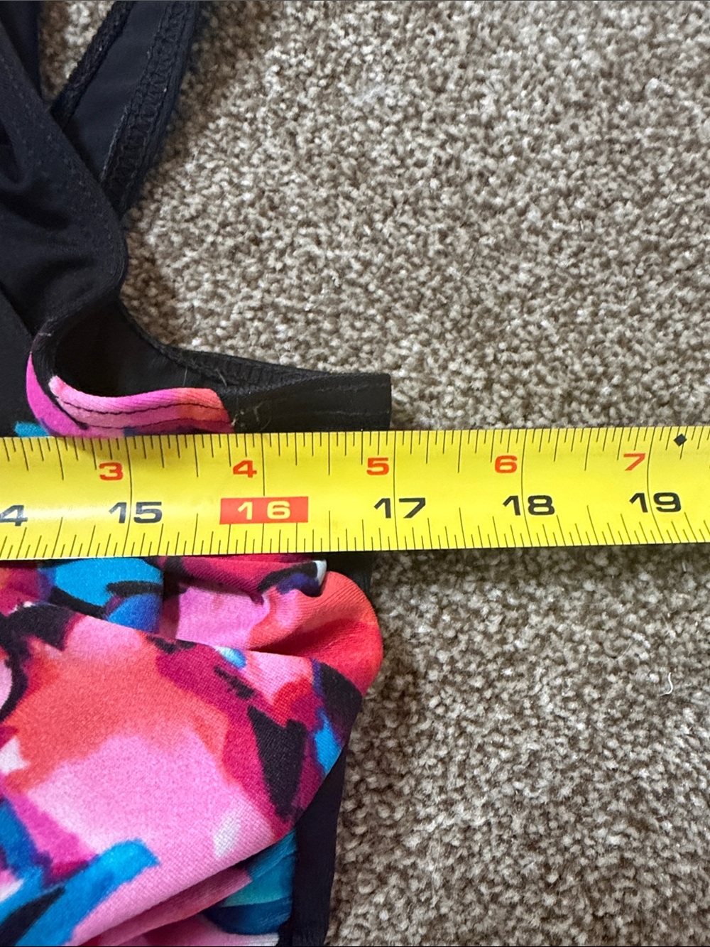 Miraclesuit Black One-Piece Swimsuit with Pink & Teal Floral Sides Like New - Picture 9 of 9